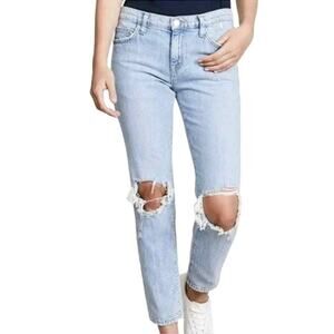 Current / Elliott USA Women Size 26 The Fling Nova Destroy W/ High Cuff Jeans